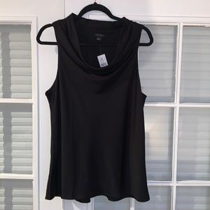 Ann Taylor Sleeveless Blouse, size Large, Black